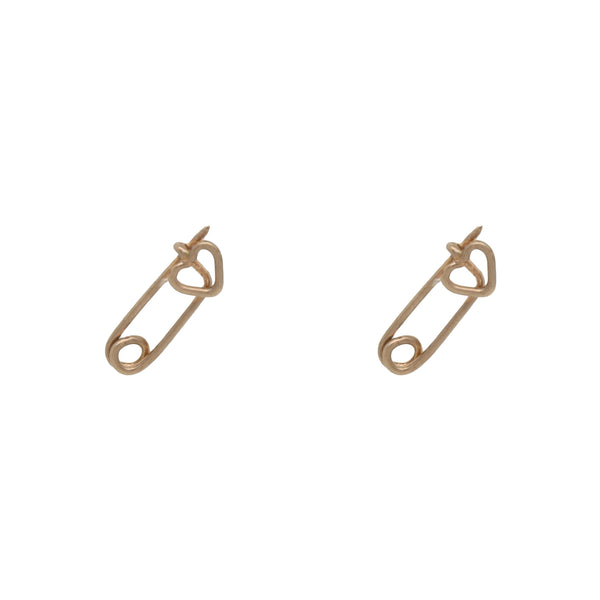 Junibel Stuck on You Safety Pin Studs – Cute Minimalist Earrings