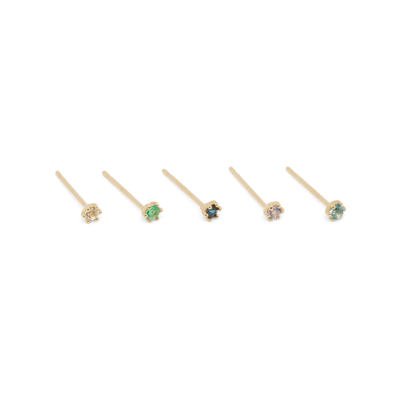 14k 6 Prong Solitaire Stud