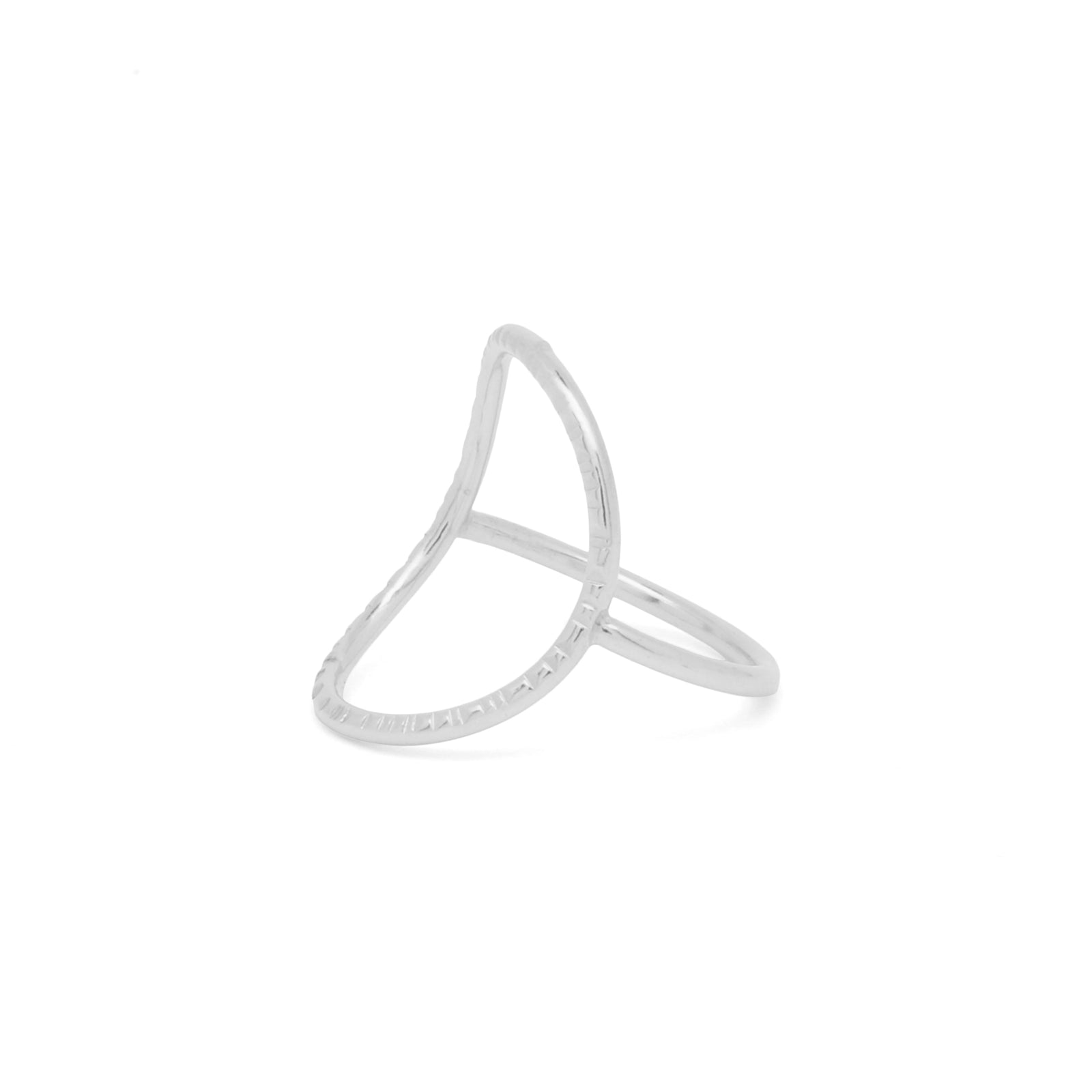 Anita Ring – Bold Hammer Textured 14k Gold Circle Ring | Agapantha