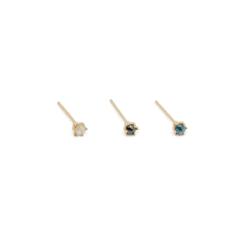 14k 6 Prong Solitaire Stud