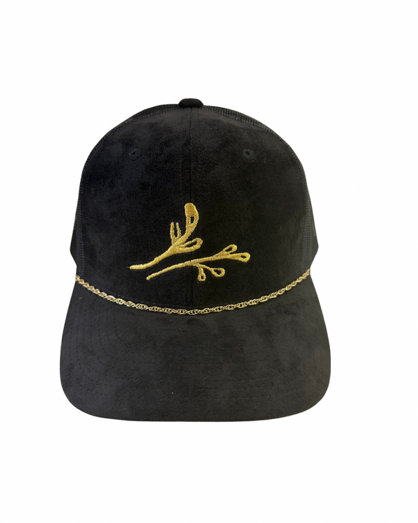 Agapantha Faux Suede Trucker Hat