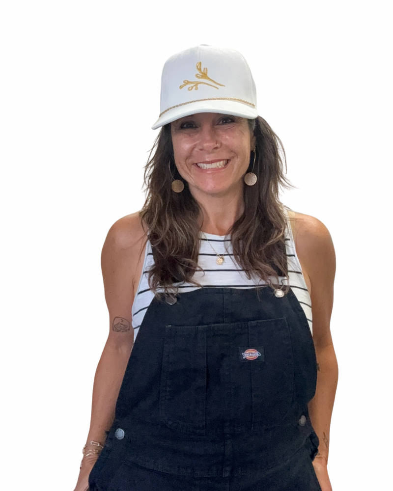Agapantha Faux Suede Trucker Hat