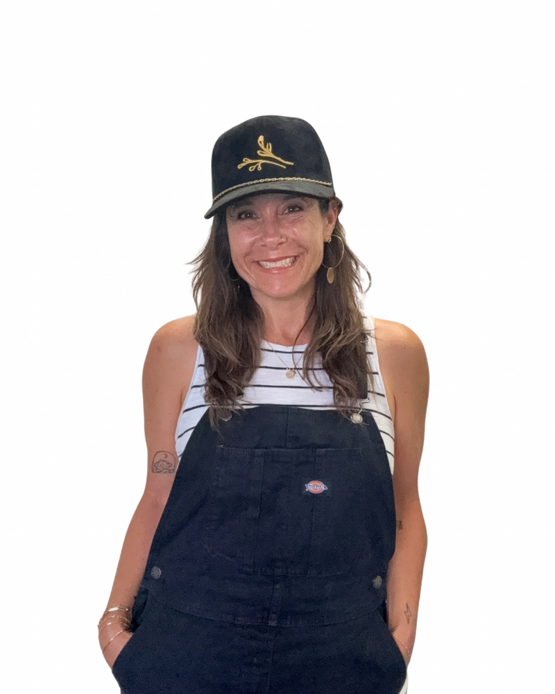 Agapantha Faux Suede Trucker Hat