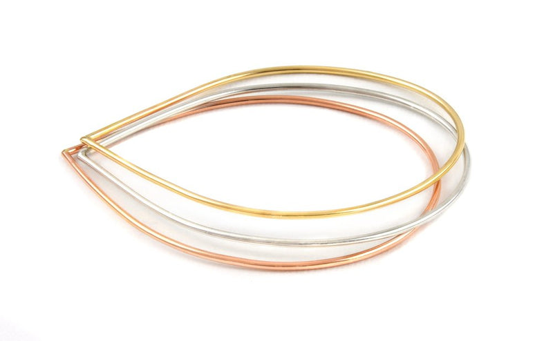 Raindrop bangles Agapantha Jewelry sterling silver 14k rose yellow gold fill JA.JPG