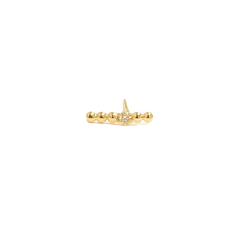 Dot Diamond Bar Stud