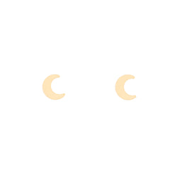 Ella Crescent Moon Studs