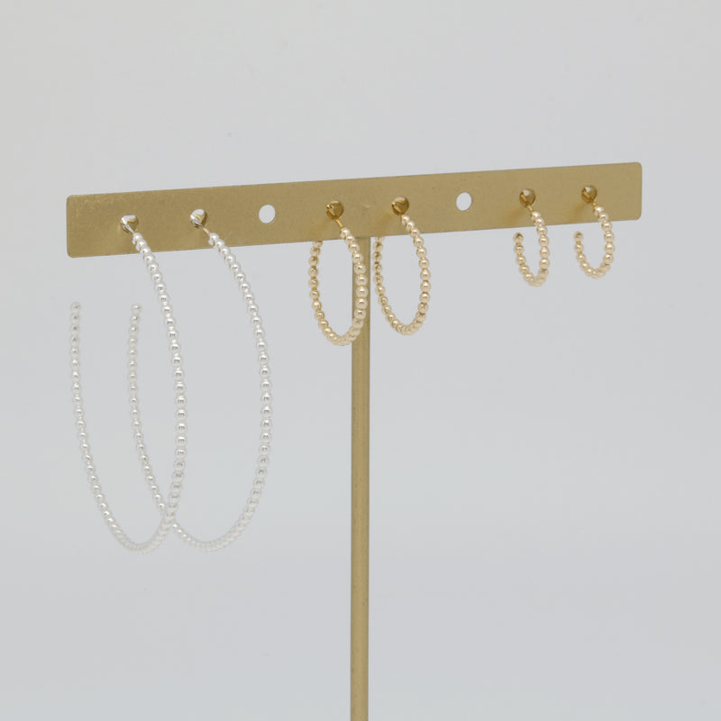 Eva Beaded Hoops
