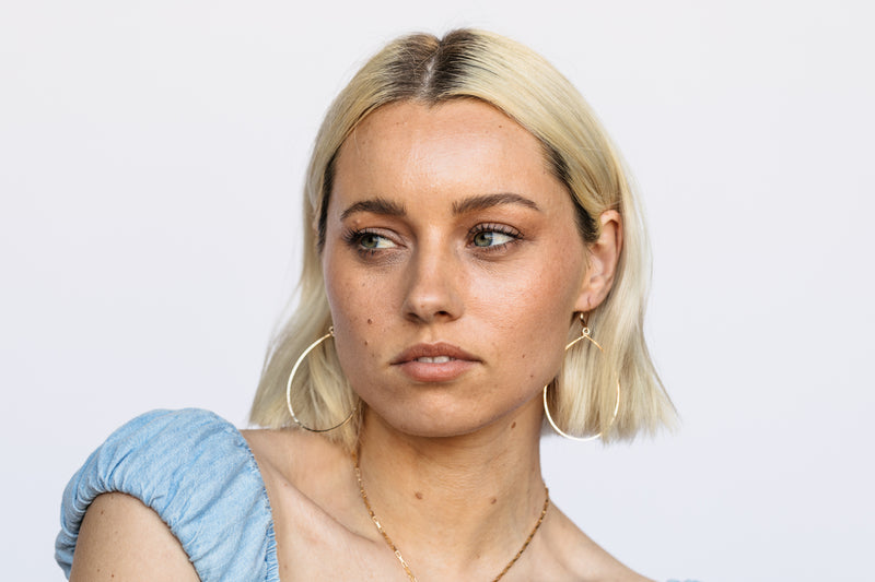 Hanna Hammered Hoops