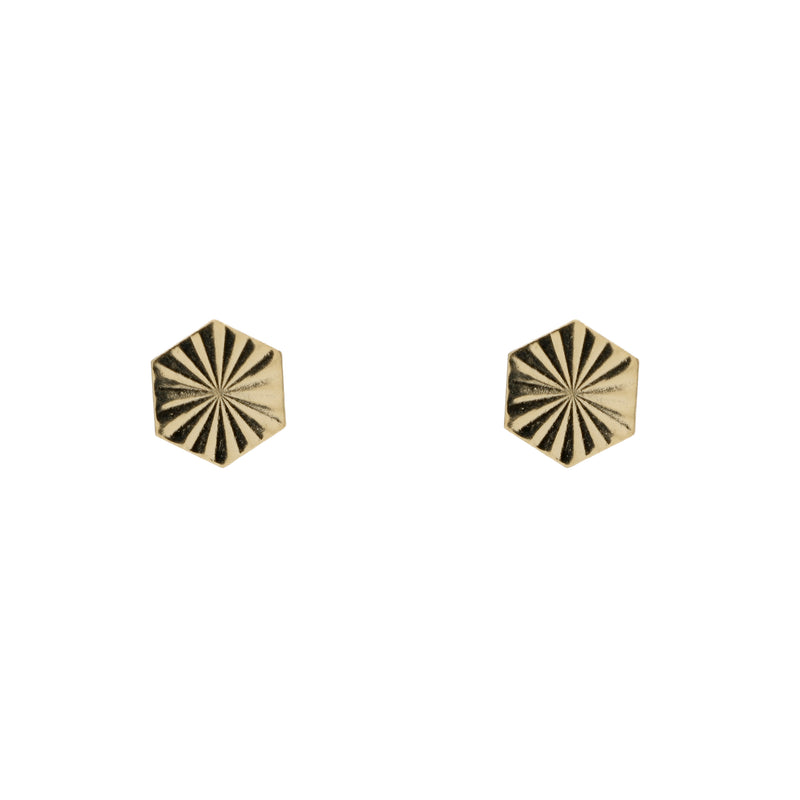 Luciana Hex Studs
