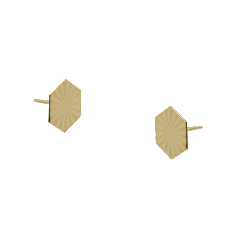 Luciana Hex Studs