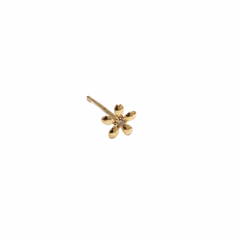 Maya Diamond Flower Stud