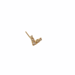 Vera Diamond Chevron Stud