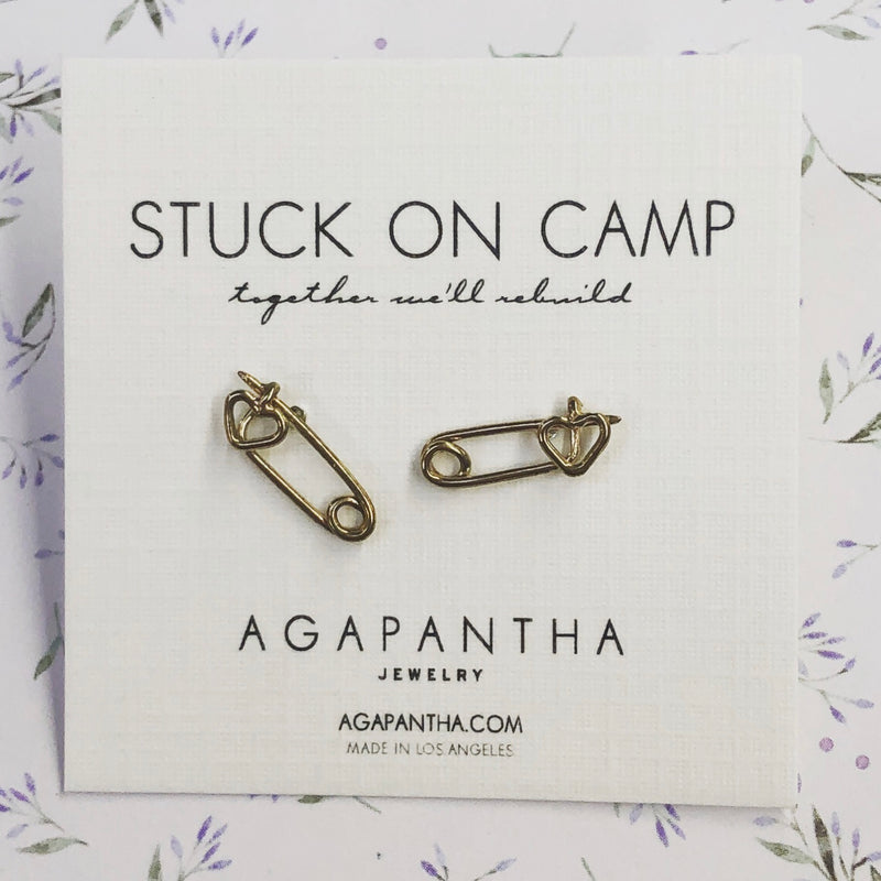Junibel Stuck on You  - Safety Pin Studs