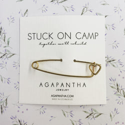Junibel Sweetheart Pin- Heart Safety Pin